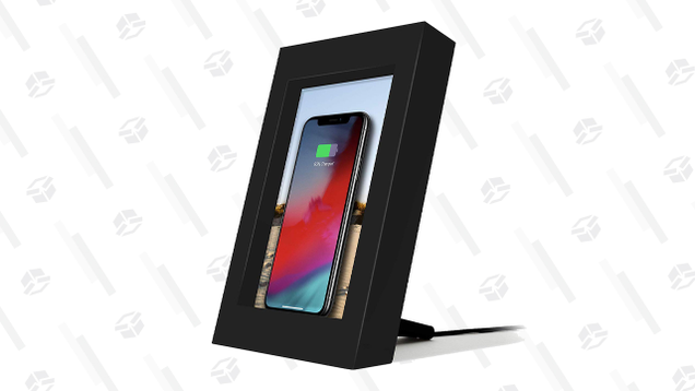 Twelve South PowerPic Picture Frame Stand with Integrated 10W Qi Charger | $53 | Amazon